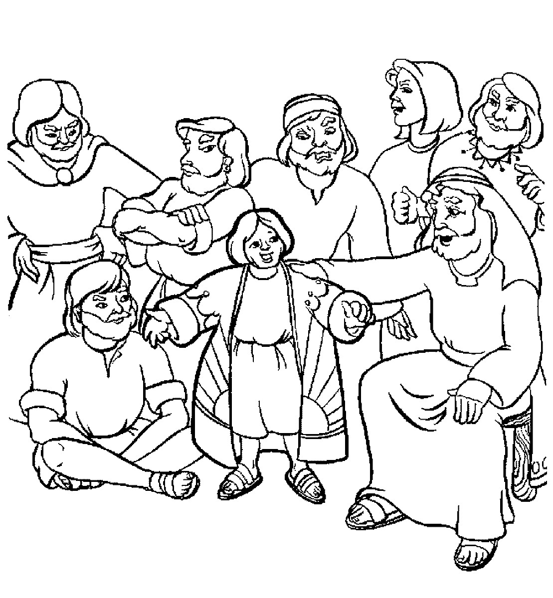 jacobs family coloring pages - photo #35